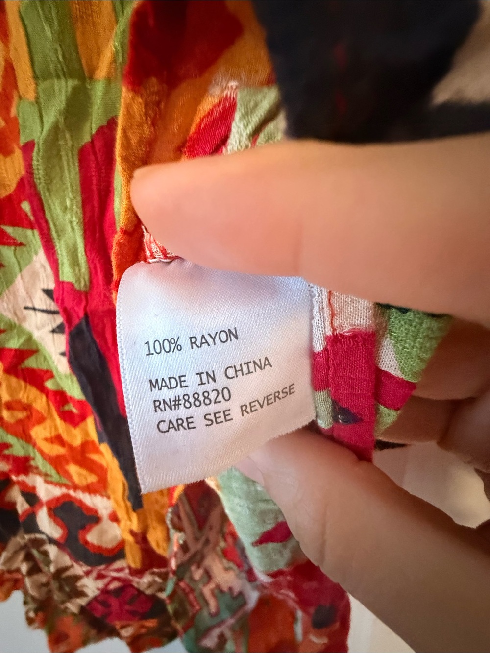 ✨ Christian Siriano Geometric Patchwork Ikat V-Neck Boho Blouse Plus Size 3X ❤️ - Picture 8 of 9